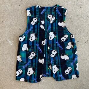 90s Vintage Snoopy Fleece Vest